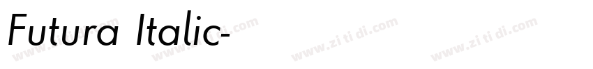 Futura Italic字体转换 Futura Italic字体转换